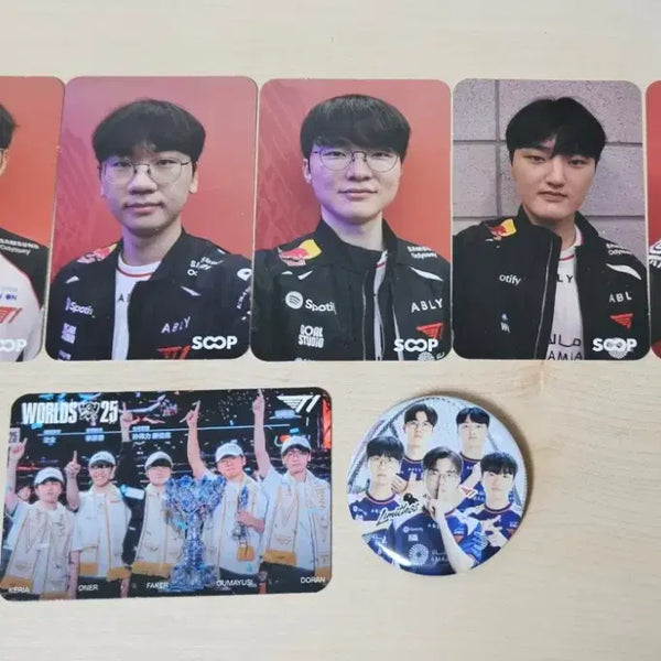 [BUNJANG] T1 2026 MSI Photocard Bundle Set / 2026 msi T1 포토카드 뱃지 일괄