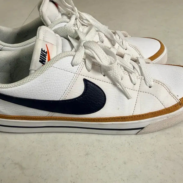 [BUNJANG] Nike Air Force 1 Low White/Navy/Gold Sneakers Size 280 / 나이키 에어포스 1 로우 화이트/네이비/골드 사이즈280