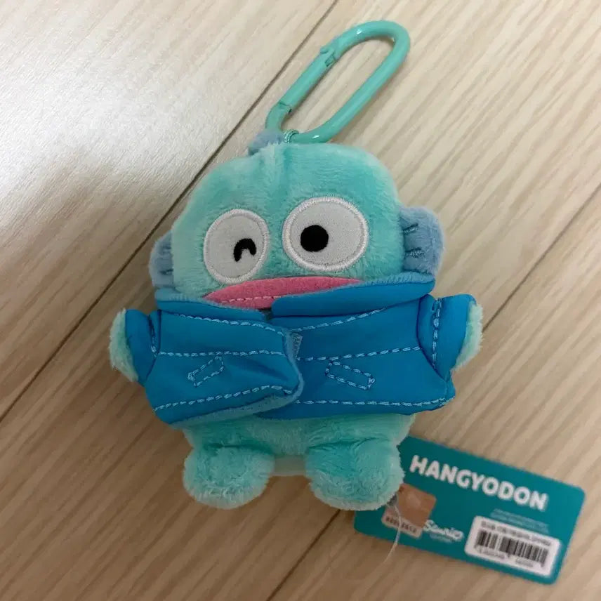 [BUNJANG] Sanrio Hangyodon Wink Padded Doll Keychain New / 산리오 한교동 윙크 장꾸패딩 인형 키링 새상품