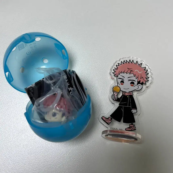[BUNJANG] Jujutsu Kaisen Shiekae Kaiyu Yuji Metal Charm & Acrylic Stand Bundle Set / [일괄] 주술회전 사멸회유 유지 메지루시+아크릴 스탠드