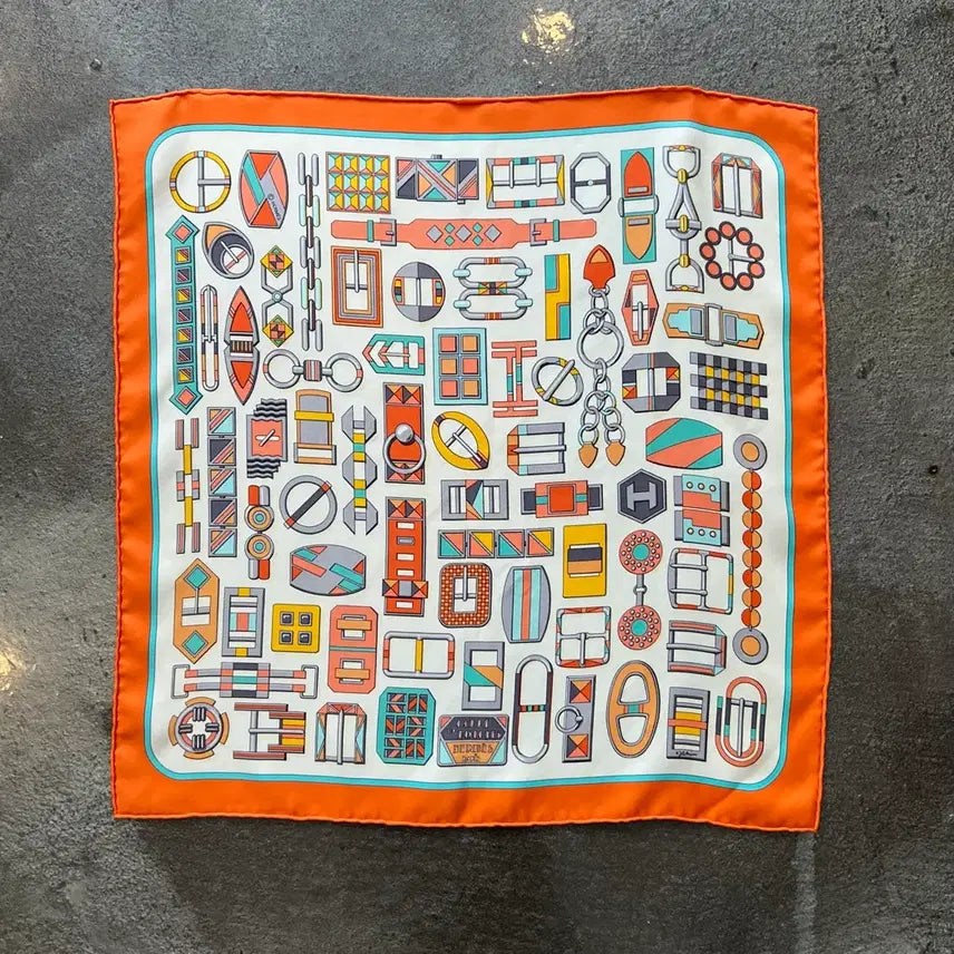 [BUNJANG] Hermès Silk Scarf (Authentic) Mini Square / 에르메스 실크 스카프(정품)