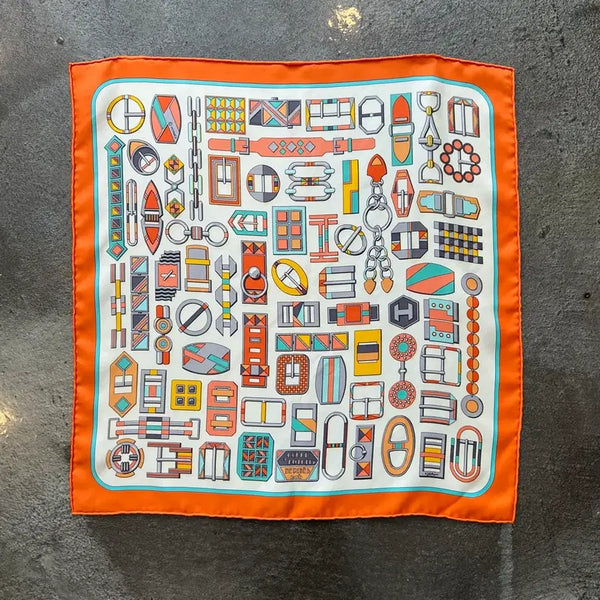 [BUNJANG] Hermès Silk Scarf (Authentic) Mini Square / 에르메스 실크 스카프(정품)