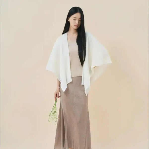 [BUNJANG] Jade Mong Pleated Top and Skirt Set - Matte Beige / 제이드몽 플리츠 상하의 매트베이지