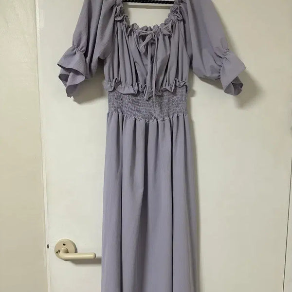 [BUNJANG] Kiena Lavender Midi Dress / 키에나 라벤더 원피스 휴가 여행
