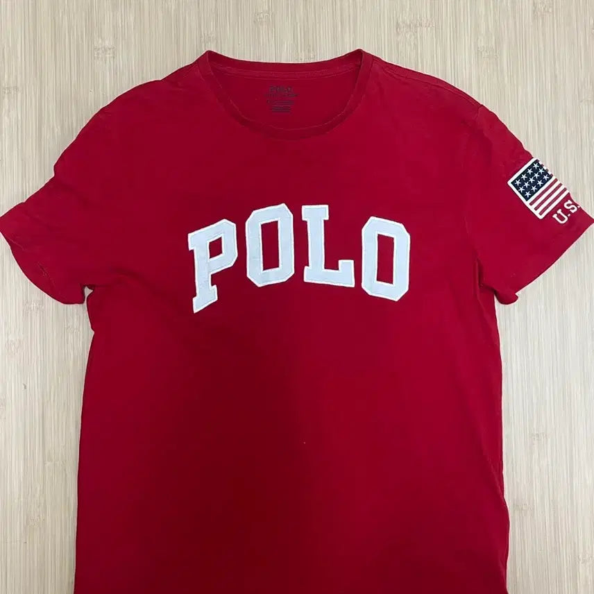 [BUNJANG] Polo Ralph Lauren American Flag Short Sleeve T-Shirt / 폴로 성조기 반팔 티셔츠