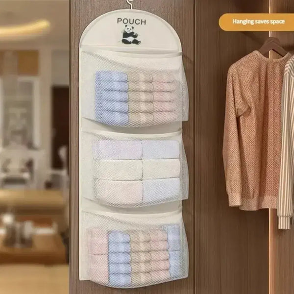 [BUNJANG] Hanging 3-Tier Storage Pouch / 걸이형3단 수납 파우치