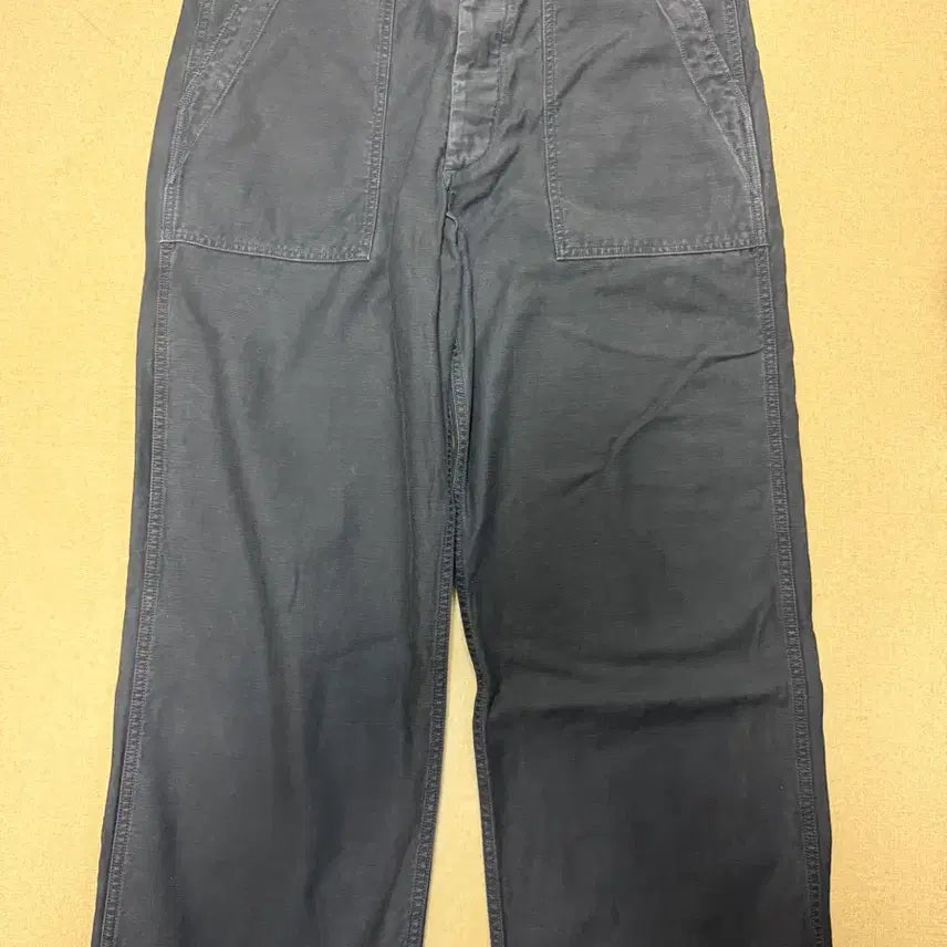 [BUNJANG] Full Count 1992-24A Utility Trousers (34, Black) / 풀카운트 퍼티그/베이크 팬츠, 34, 블랙