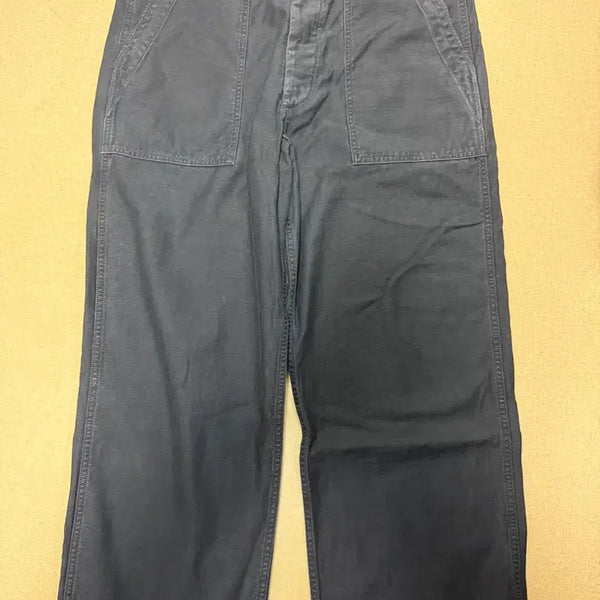 [BUNJANG] Full Count 1992-24A Utility Trousers (34, Black) / 풀카운트 퍼티그/베이크 팬츠, 34, 블랙