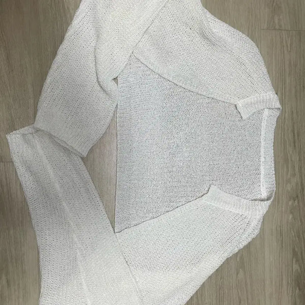 [BUNJANG] White Knit Cardigan Bundle Set / 에이블리 지그재그 옷 일괄