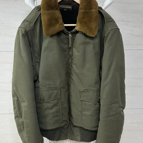 [BUNJANG] Freewheelers B-10 Civilian Version Dark Olive Alpaca Wool Jacket / 프리휠러스 B-10 Civilian 버전 판매