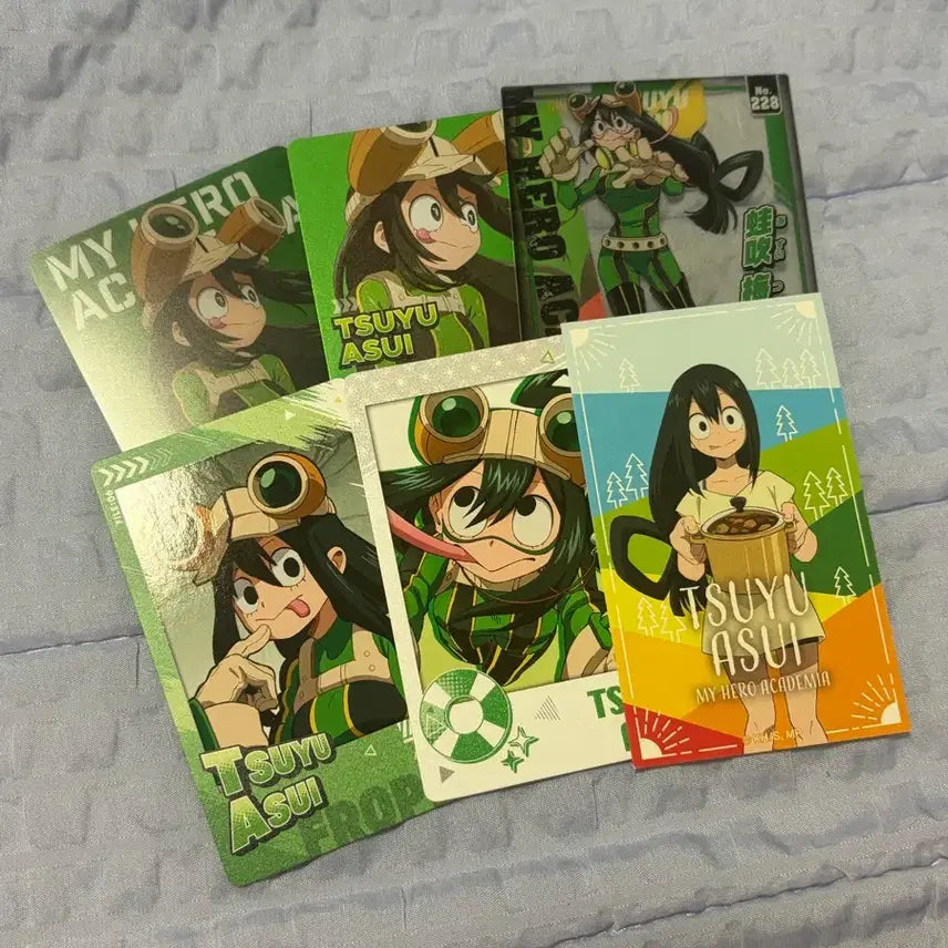 [BUNJANG] My Hero Academia Tsuyu Asui Card Bundle Set / 나의 히어로 아카데미아 아스이 츠유 카드 일괄