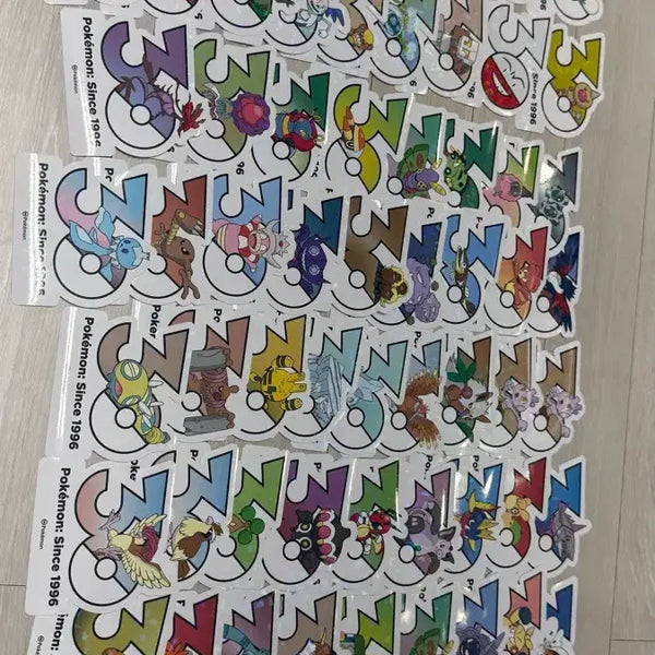 [BUNJANG] 30th Anniversary Chameleon Tail Sticker / 30주년 스티커 칠색조 꼬리선 자마슈 손지브림 삼삼드래