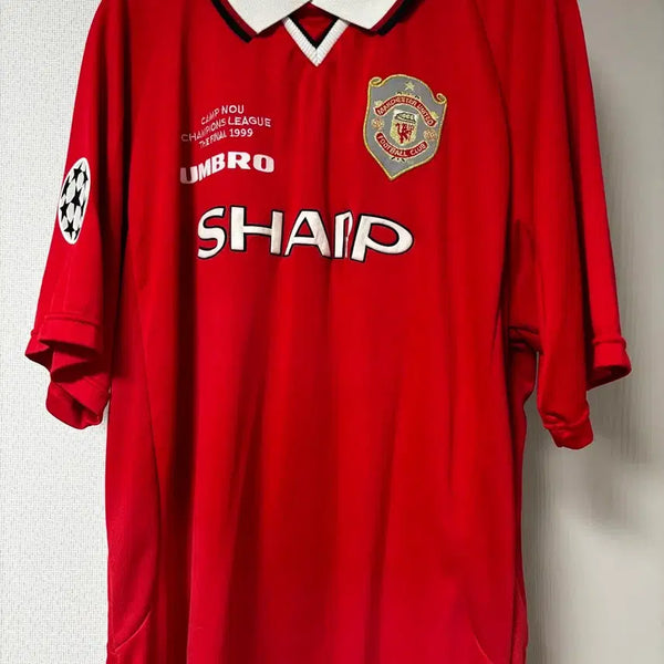 [BUNJANG] Manchester United 1999-2000 Beckham Custom Retro Jersey 2XL / 99-00 맨유 기념(Score Draw) 커스텀 베컴 져지 2XL