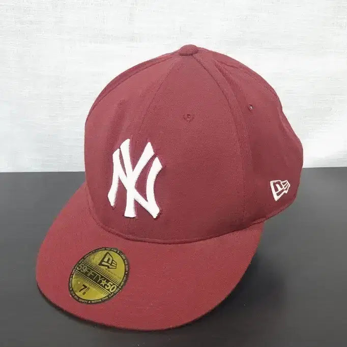 [BUNJANG] New Era 59FIFTY 50th Anniversary Limited Edition New York Yankees Baseball Cap Burgundy / 뉴에라 정품 59FIFTY 50주년 한정판 뉴욕 양키즈 야구 모자 61