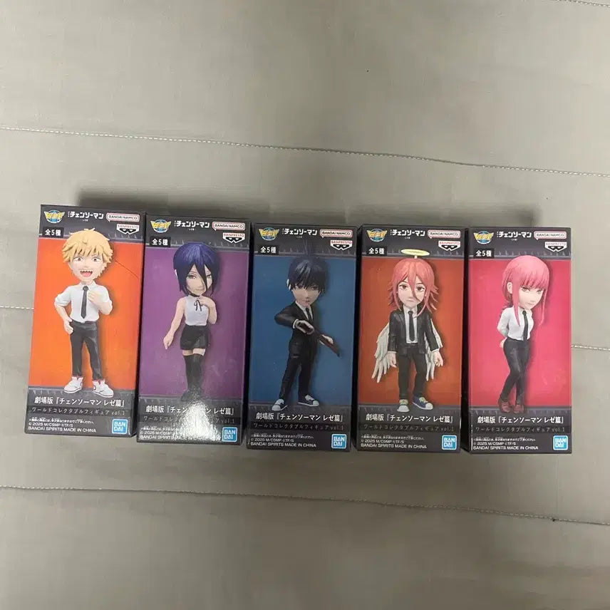 [BUNJANG] Chainsaw Man World Collectable Figure Bundle Set (Denji, Reze, Aki, Angel, Makima) / 체인소맨 월드콜렉터블 월콜 덴지레제아키천사마키마 일괄