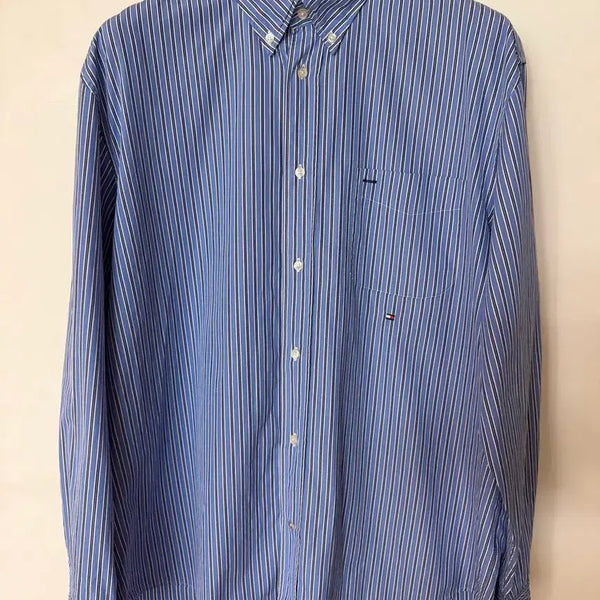 [BUNJANG] Tommy Hilfiger Striped Shirt XL / 타미힐피거 스트라이프셔츠 (새제품. XL)