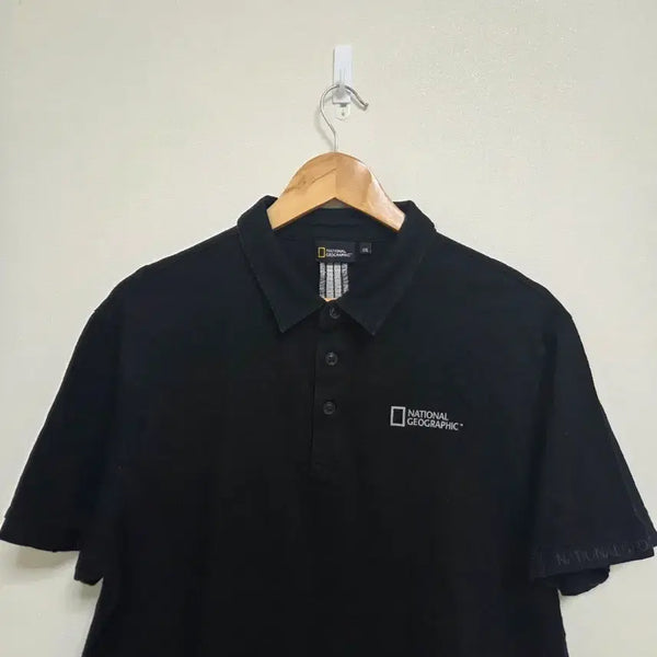 [BUNJANG] National Geographic Black Collar T-shirt (Size 100) / 내셔널지오그래픽 반팔 카라티 블랙(100사이즈)