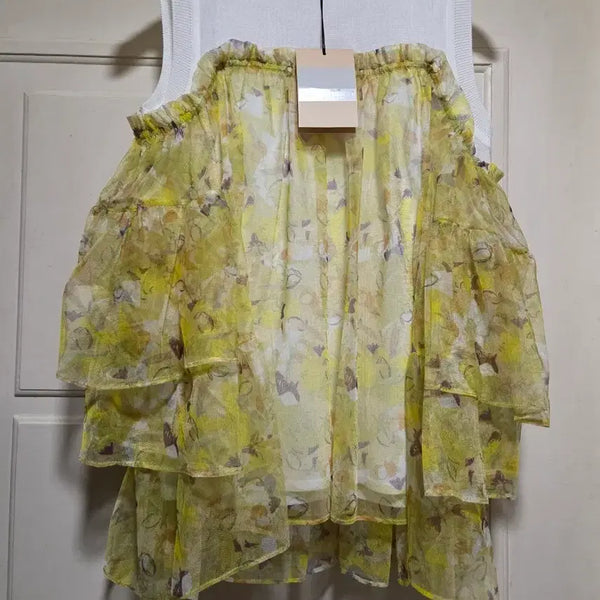 [BUNJANG] SJSJ Sleeveless Blouse Yellow / SJSJ 나시 블라우스 새상품