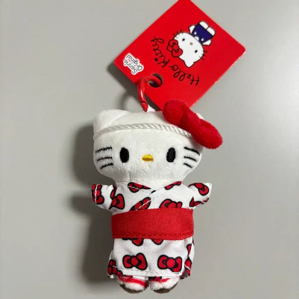 [BUNJANG] Hello Kitty Ribbon Kimono Mini Doll Keychain / 헬로키티 리본기모노 미니인형 키링