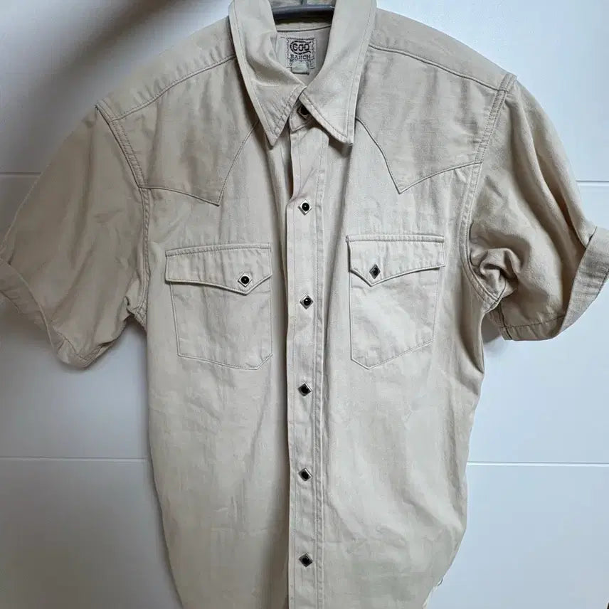 [BUNJANG] The Real McCoy's Western Shirt Beige / 리얼 맥코이 웨스턴 셔츠