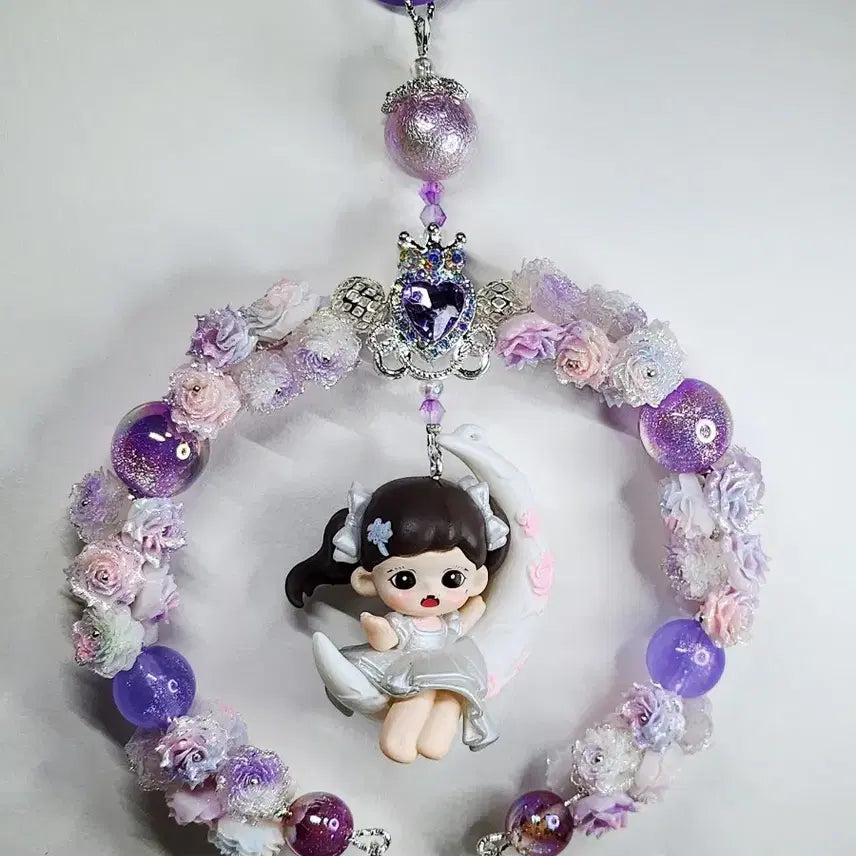 [BUNJANG] Handmade Moon Rabbit Keychain / 핸드메이드 달조라 키링 리스링