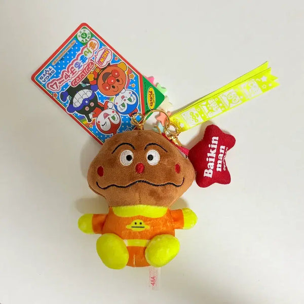 [BUNJANG] Anpanman Currypanman Plush Keychain / 새상품) 호빵맨 카레빵맨 인형 키링