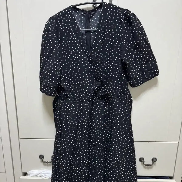 [BUNJANG] Dot Wrap Dress / 도트 랩 원피스