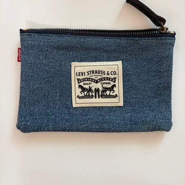 [BUNJANG] Levi's Washed Denim Limited Edition Pouch / 리바이스 워싱 데님 한정판 파우치