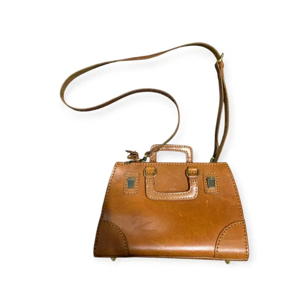 [BUNJANG] HERBAL HEAVEN Mini Tote Bag Genuine Leather / HERBAL HEAVEN 미니 토트백 빈티지 핸드메이드 소가죽 리얼레더