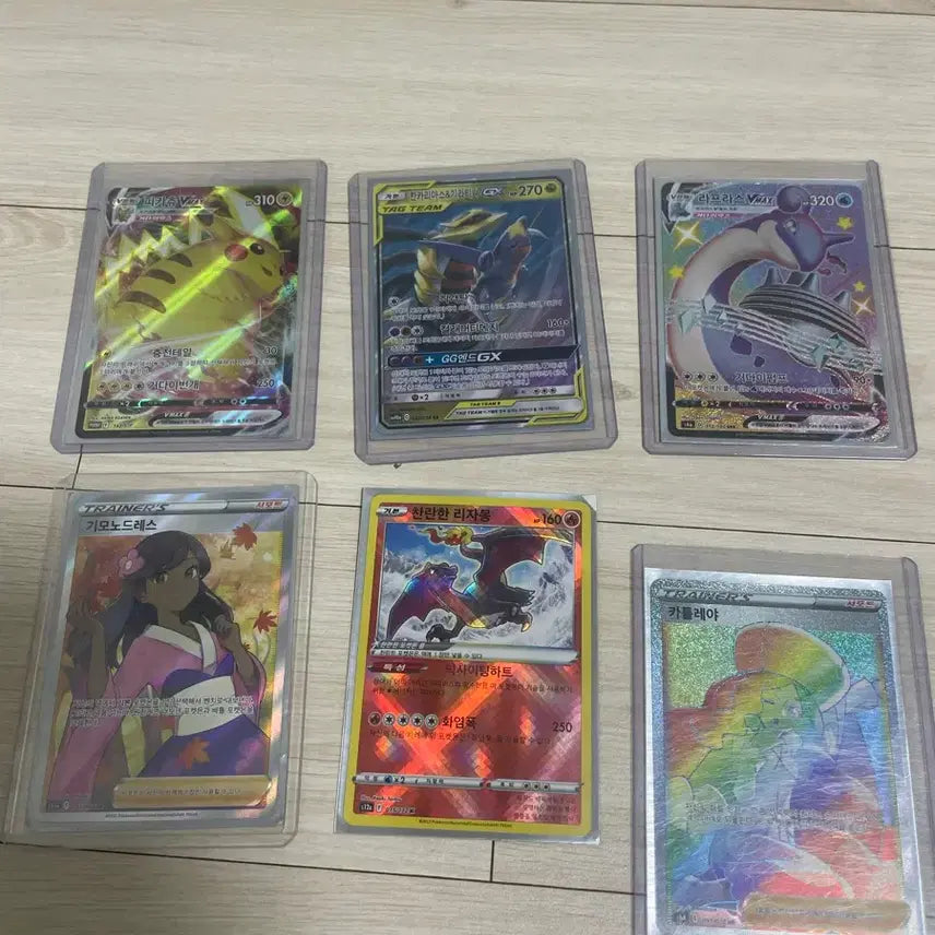 [BUNJANG] Pokemon Cards Bundle Set (6 Cards) / 포켓몬 카드 6장 일괄