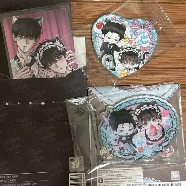 [BUNJANG] Savior of Monday Magnet Can Badge Photopack Bundle Set / 월요일의 구원자 마그넷 캔뱃지 포토팩 일괄