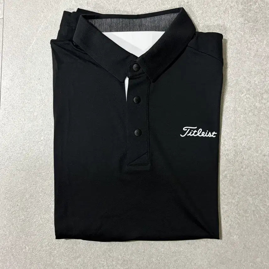[BUNJANG] Titleist Golf Short Sleeve Polo Shirt Black (L) / 타이틀리스트 골프 반팔 카라티 블랙 (새상품)(L)