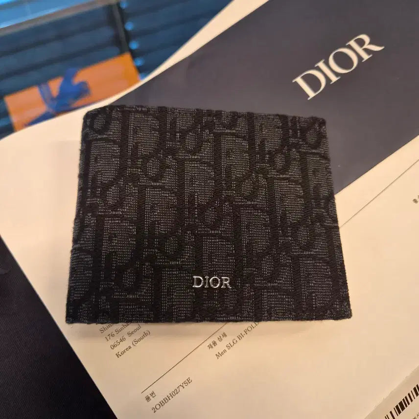 [BUNJANG] Dior Oblique Bifold Wallet Black / 디올 지갑 새상품급 오블리크 블랙 보증서 풀셋
