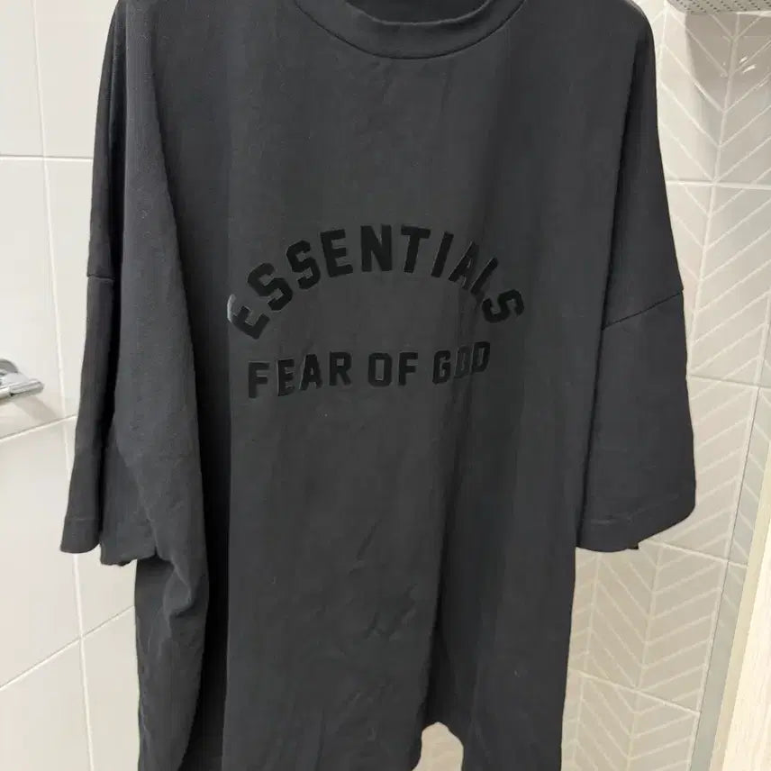 [BUNJANG] Fear of God Essentials Cotton Jersey Crewneck T-Shirt / 피어브갓 에센셜 코튼 저지 크루넥 반팔 2XL (Essentials)