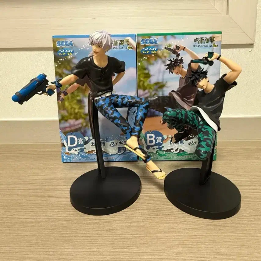[BUNJANG] Jujutsu Kaisen Sega Kuji Figure Bundle Set (Gojo, Megumi) / [일괄] 주술 세가쿠지 물총 b상 d상 고죠 메구미 피규어