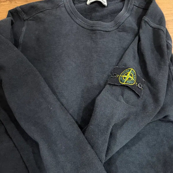 [BUNJANG] Stone Island Sweatshirt Black / 스톤 맨투맨
