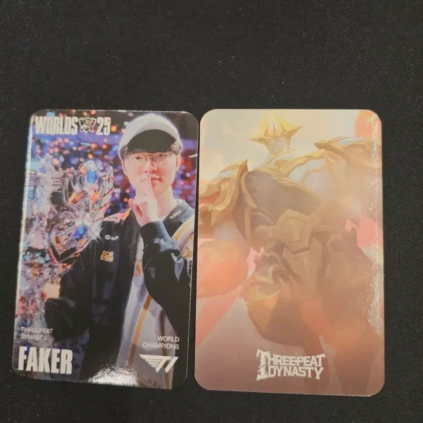 [BUNJANG] T1 Faker 2025 World Champion Skin Photocard / 페이커 t1 25 월드 챔피언 스킨 포토카드