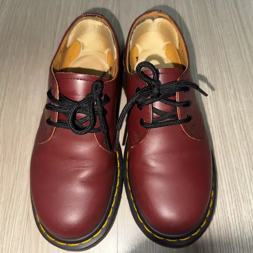 [BUNJANG] Dr. Martens Wine Red Leather Boots / 닥터마틴 와인색 225-230