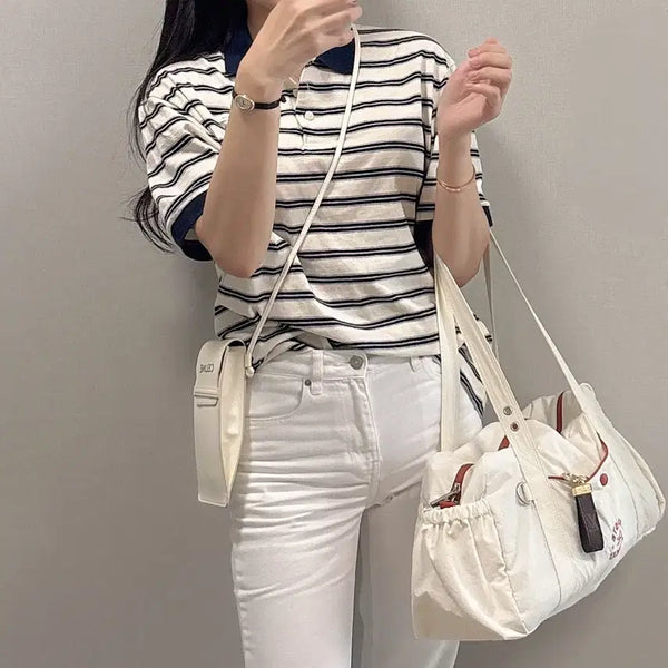 [BUNJANG] Noun/Better Stripe T-Shirt / 노운베러 스트라이프 티셔츠