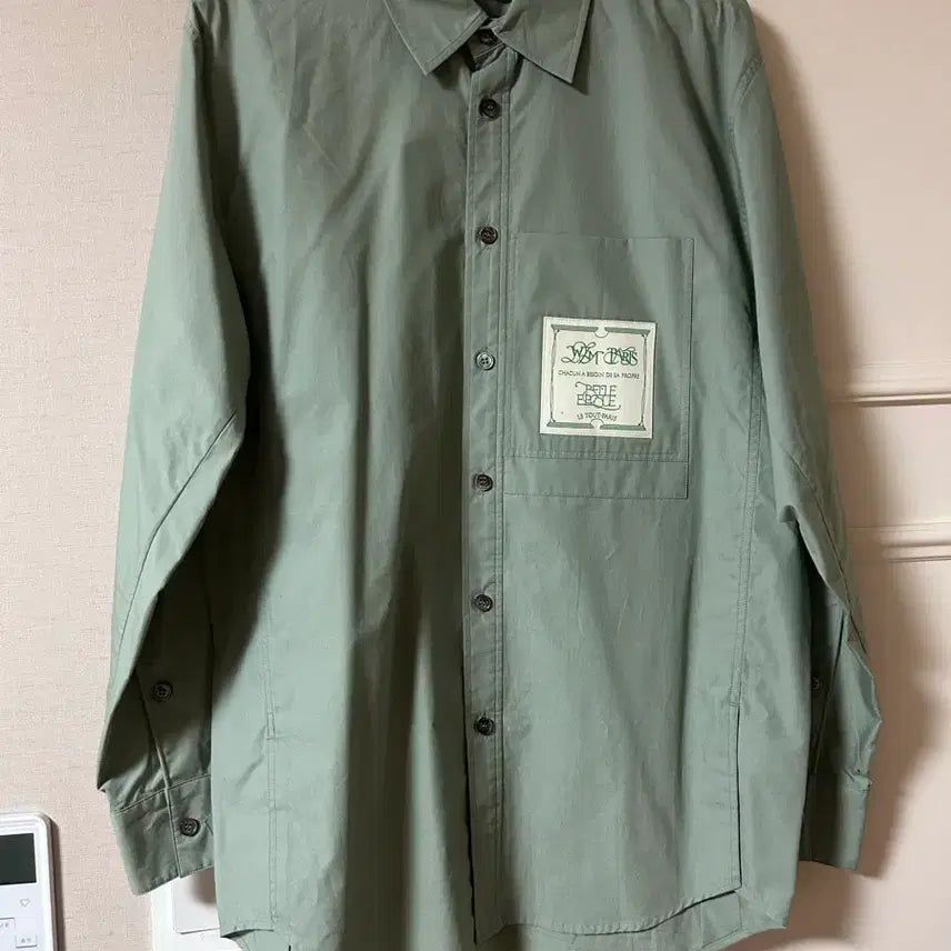 [BUNJANG] WooYoungMi Mint Oversized Shirt / 우영미 민트 셔츠
