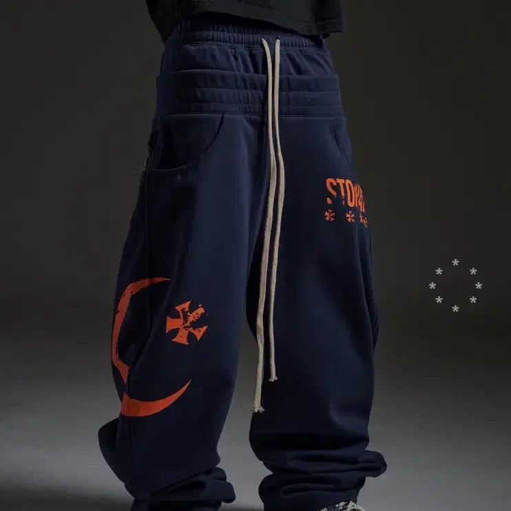 [BUNJANG] Wapworks W129 Layered Sweatpants / wapworks w129 레이어드 스웻팬츠