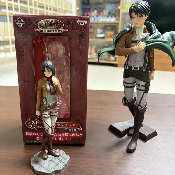 [BUNJANG] Attack on Titan Mikasa Ackerman Last One Figure & Levi Ackerman Grandista Figure Bundle Set / 진격의 거인 자유로의 진격 미카사 라스트원, 그란디스타 리바이 일괄 판매