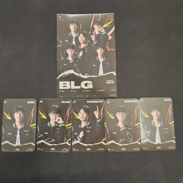 [BUNJANG] MSI BLG Team Photocard Set (5 Pieces) / msi BLG 팀 포토카드 5장 세트