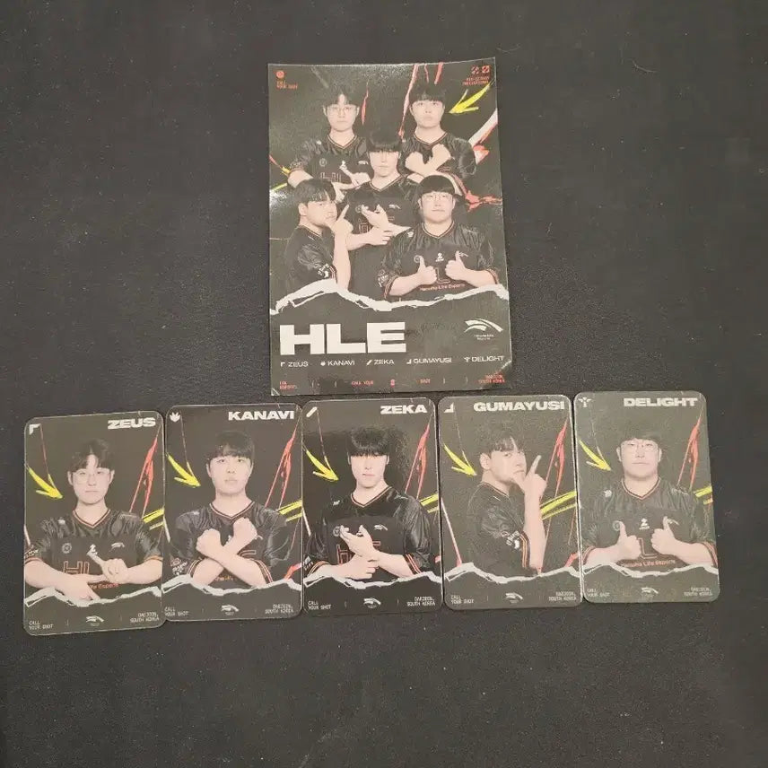 [BUNJANG] MSI HLE Team Photocard and Postcard Full Set / msi HLE 한 팀 포토카드+엽서 풀셋 팝니다
