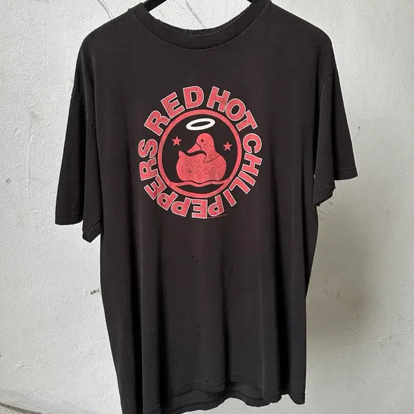 [BUNJANG] 00s Red Hot Chili Peppers Californication Band T-Shirt / [L] 00s 빈티지 레드핫칠리페퍼스 티셔츠 자이언트택 하드페이딩