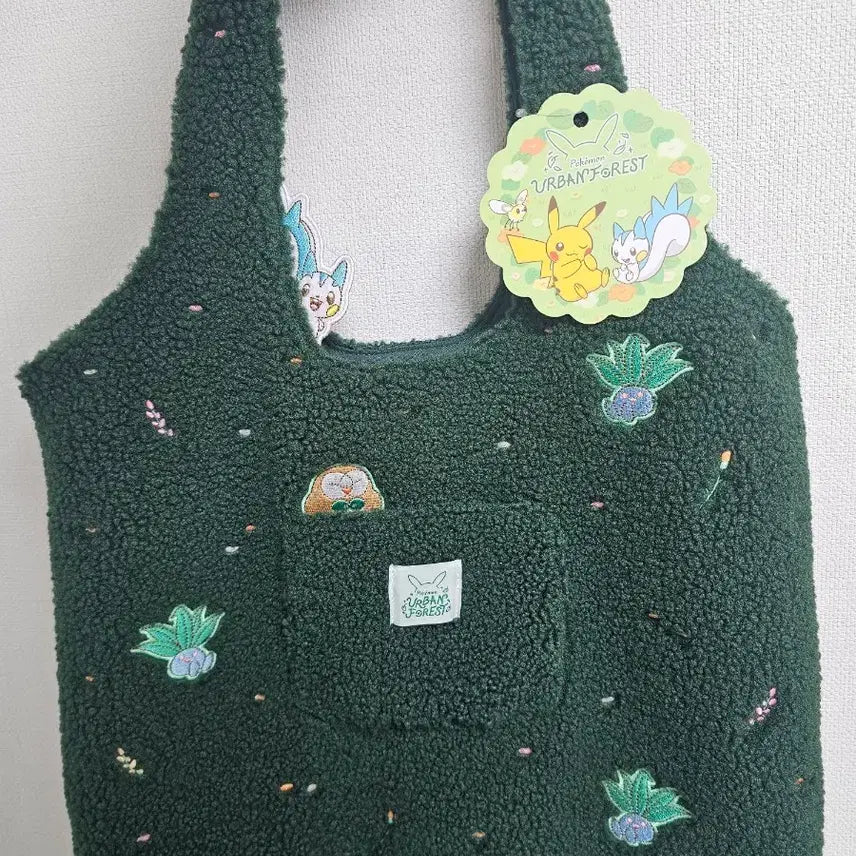 [BUNJANG] Pokemon Urban Forest Grass Eco Bag / 포켓몬 서울숲 어반포레스트 잔디 에코백