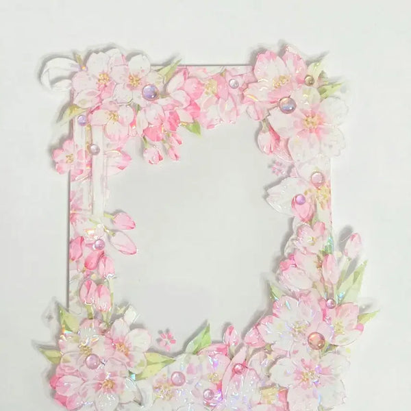[BUNJANG] Cherry Blossom Sticker Top Loader / 벚꽃 스티커탑꾸 탑로더