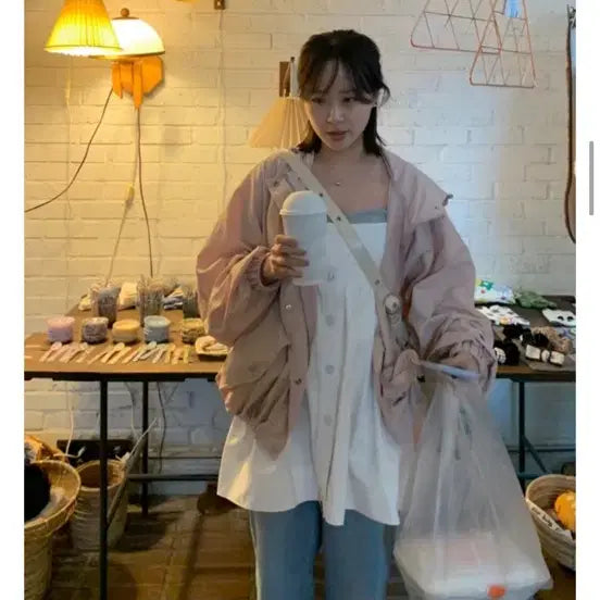 [BUNJANG] OINee Pastel Wind Jacket Pink / (최종)오이니 파스텔와인드 자켓 핑크 pastel wind jp