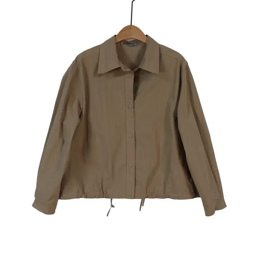 [BUNJANG] LBL Cotton Blend Short Jacket Beige Casual Jumper / LBL 면혼방 숏 자켓 M 베이지 캐주얼 점퍼