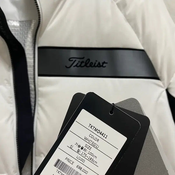 [BUNJANG] Titleist Tour Fit Goose Down Padding Jacket White L (100) / 타이틀리스트 투어핏 구스패딩
